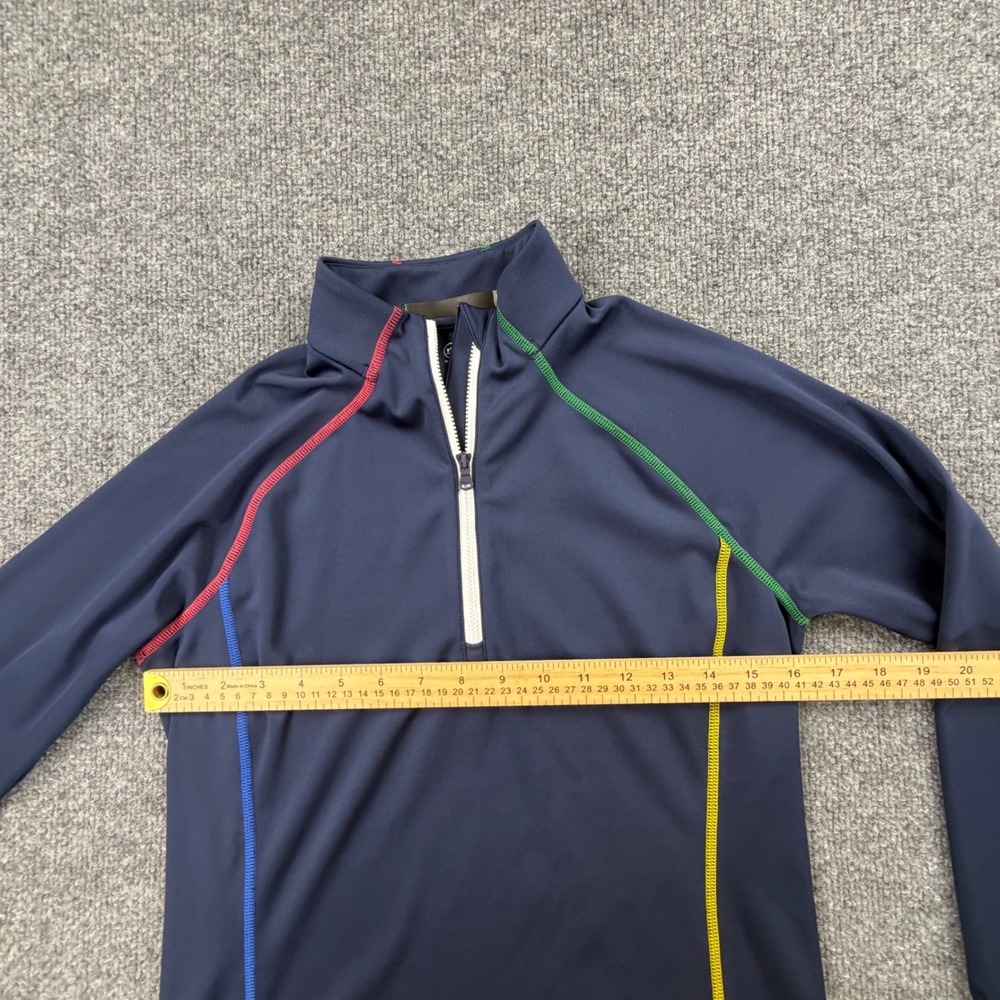 RLX Ralph Lauren Womens Navy Quarter Zip Pullover Long Sleeve Athletic Top SZ S - Picture 4 of 14